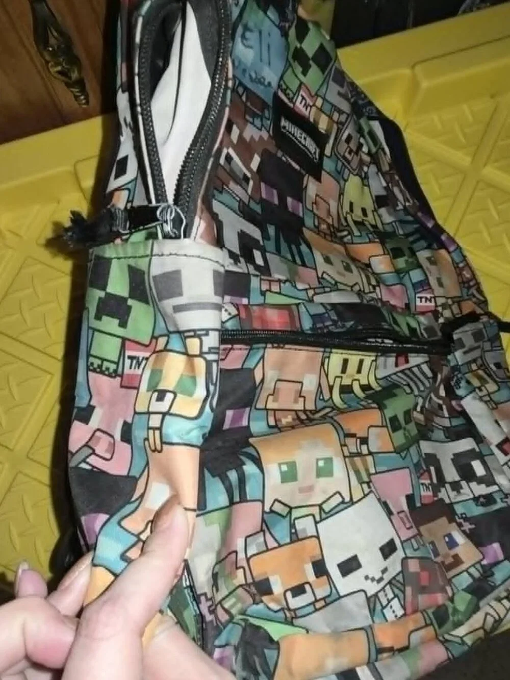 Minecraft Character Chibi Video Game Backpack